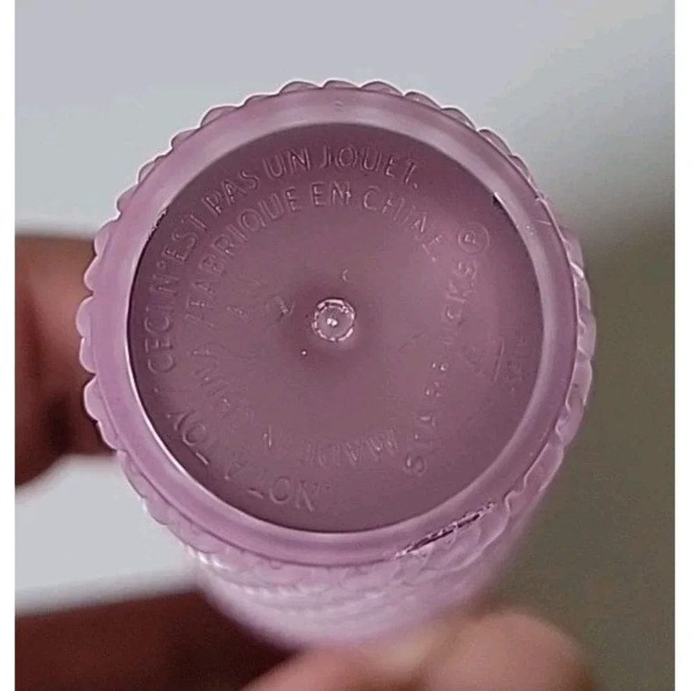 Starbucks Matte Pink Soft Touch Cold Cup‎ Tumbler Keychain Charm Ornament 2024